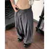Moda Coreana Pantalones de Pierna Ancha con Pliegues Tridimensionales Diseño Holgado Pantalones Casuales Elegantes para Hombre Marca de Moda Caída