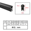 Tira de Aço em Forma de U com Espuma Superior e Tira de Vedação Lateral de Espuma, Gabinete de Controle Elétrico à Prova de Poeira, Caixa Elétrica, Gabinete, Tira de Borracha para Porta de Carro, Resistente a Altas Temperaturas