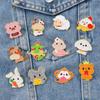 Broche de dibujos animados del zodiaco, lindos animales pequeños, cintura ajustada, adornos para ropa, insignia de aleación con gotas de aceite, accesorios para mochilas escolares.
