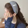 Nuevo Clip para el Cabello de Alta Gama Elegante Pinza para la Parte Trasera de la Cabeza Pinza para el Cabello Tocados Cuadros Azules Puntadas de Triángulo Gris Pinza de Agarre para Mujeres