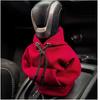 Sudadera con capucha de mango de palanca de cambios suéter cubierta de palanca de cambios de coche mango de palanca de cambios freno de mano de palanca de cambios ropa pequeña protección de palanca de cambios decorativa creatividad
