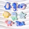 Animales Marinos Creativos Pingüino Pez Globo DIY Pegamento de Crema Pasador Funda de Teléfono Amuletos para Zapatos Materiales para Vehículos Eléctricos