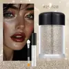 Pegamento Gel de Polvo Fino de Sirena Colorido Transfronterizo Set de Polvo Brillante Corporal Maquillaje de Sombra de Ojos Festiva Facial
