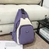 Mochila de viaje ligera, simple y versátil, transfronteriza, tela de nailon unisex, portátil con múltiples opciones de transporte, se puede llevar cruzada o como bolso de pecho.
