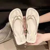 Chanclas para Mujer 2026 Primavera y Verano Nuevo Estilo Coreano de Moda Calzado de Exterior Chanclas Planas con Pedrería para Dedo del Pie Sandalias de Playa