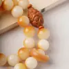Pulsera de Raíz de Bodhi Tostada al Carbón Original Ecológica Envejecida Doble Círculo 1.2 DIY Dios de la Riqueza Estilo Antiguo Pulsera de Juguete Venta al por Mayor