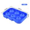 Molde de hielo de silicona de grado alimenticio al por mayor de fábrica, película para cubitos de hielo redondos para whisky con fácil desmolde, hielera para bolas de hielo