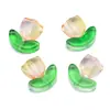 Pétalos de Tulipan de Vidrio con Gradiente de Colores Cuentas de Vidrio Cuentas Sueltas Joyería Hecha a Mano DIY Pulsera Collar Accesorios con Cuentas