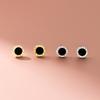 Nalan Plata Esterlina s925 Alta Moda Personalidad Círculo Números Romanos Aretes Joyería Coreana para la Oreja Femenina M05357