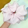 Estilo coreano multicamadas de madeira plissada orelha borda intestino grosso anel de cabelo atmosfera sentido verificar textura cabeça flor temperamento preguiçoso corda de cabelo cabeça corda