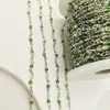 Accesorios para Joyería DIY Cadena Suelta Cristal de Vidrio Cuentas de Semilla Cadena de Alambre Retorcido Cadena Hecha a Mano Collar Pulsera Tobillera que Conserva el Color Materiales
