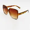 Gafas de sol de leopardo para mujer 2024, moda de verano, protección UV, montura grande, gafas de sol para fotos callejeras de chica popular