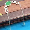 9134 Jadeíta de Hielo Natural Grado A Verde Pulsera Ruyi Verde Yang Ruyi Pulsera Estilo Chino Nuevo Diversidad