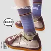 Calcetines Casuales de Punto Otoño-Invierno Nuevo Estilo Bloque de Color Gradiente Rayados de Moda Coreanos Ins Calcetines de Algodón Sin Costuras Calcetines de Media Pantorrilla para Mujer
