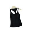 Spice Girls Design Irregular com Costas Vazadas Senso de Design Colete em I com Alças Top Curto Feminino de Verão Elegante com Cintura Apertada