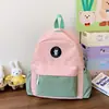 Nova Mochila de Jardim de Infância para Meninos e Meninas, Mochila Infantil Leve e Versátil Color Block para Turmas Médias e Grandes, Mochila Escolar para Primeira Série