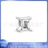 Panjia 925 Cobre Blanco Plateado Accesorios DIY Adornos con Cuentas Brillante Constelación de los Doce Meses Colgante con Cuentas