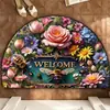 Alfombra de piso semi-circular estilo retro americano para entrada de Amazon temu felpudo de baño absorbente de agua secado rápido alfombrilla para pies