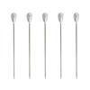 100 piezas en caja 4.5 * 38 mm forma de gota blanca forma de pera alfiler boda tocado ropa posicionamiento fijación alfiler nacarado