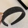 Diadema de Punto Estilo Coreano para Mujer, Color Sólido, Diadema de Moda de Alta Gama para Lavarse la Cara, Accesorio Versátil para el Cabello