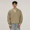 Suéter retro estilo perezoso oficial OVDY para hombres y mujeres, otoño e invierno, tejido suelto americano de moda para parejas