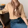 Bufanda Larga de Seda para Mujer 2025 Nueva Moda de Invierno Versátil Cálida Decorativa Bufanda de Cuello de Gama Alta Venta al por Mayor