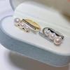 Otoño Nuevo Plata Perla Natural Real Anillo Libro Rojo Pequeño Mismo Estilo Lujo Ligero Alta Gama Anillo Abierto Ajustable