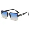 Gafas de Sol para Conducir para Hombre de Nuevo Estilo, Gafas de Sol Casuales a la Moda, Gafas de Sol de Plástico de Media Montura Modernas
