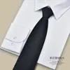 Corbata de Hombre Negra Sin Cremallera Corbata Perezosa de Hombre Traje Corbata Vestido Negocios Corbata de Mano Verano Nudo Libre Moda