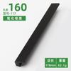 Em estoque Atacado Doméstico 7 palavras One-bar Alumínio Liga Handle Armário Guarda-roupa Preto Oxidado Móveis Hardware Handle