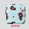 Bolsa de Armazenamento de Absorventes Higiênicos de Toalha de Tio Desenho Animado Portátil Grande Capacidade Bolsa Mensal Estudante Portátil Armazenamento de Absorventes Higiênicos