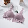 Ropa Interior Fina de Encaje para Mujer Sujetador para Mujer Sin Aros Sin Espuma Pecho Grande Mostrar Recoger Pequeño Sujetador Para Pecho Colocable