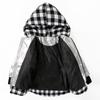 Ropa de Abrigo de Invierno para Niños con Algodón, Ropa de Abrigo Cálida y Gruesa a Cuadros, Ropa de Abrigo de Algodón Acolchado para Niños Medianos y Grandes, Ropa de Abrigo de Algodón Acolchado sin Lavado de Cuero Brillante para Niños