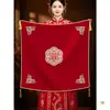 Pano para Embalar Casamento, um Par de Conjunto de Dote da Noiva, Pano para Embalar Bacia de Casamento, Pano Vermelho para Embalar da Noiva, Coleção Completa de Suprimentos para Casamento