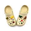 Zapatos transfronterizos para 11 semicírculo geométrico cuadrado amor resina agujero zapato hebilla caricatura tridimensional desmontable