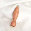 Herramienta Manual de Belleza de Vaina de Loto Profesional de Latón y Palo de Rosa Gua Sha Facial Relajación de Ojos Puntos de Meridianos Masaje de Acupuntos