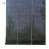 Cortinas de Bambú Totalmente Opacas con Gasa para Protección Solar, Aislamiento Térmico y Transmisión de Luz, Estilo Sencillo y Natural, Adecuadas para Uso en el Hogar y la Oficina, Persianas Enrollables de Bambú