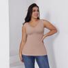 Comercio Exterior Ruso Moldeador Abdominal y de Estómago Ropa Moldeadora para el Cuerpo Corsé para Mujer de Alta Elasticidad Cuello en V Top Corsé Chaleco Moldeador de Cuerpo
