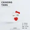 Nueva Figura Luminosa de Hello Kitty de Dibujos Animados 3D, Accesorio DIY de Venta Caliente al por Mayor, Adorno Creativo de Escritorio