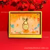 Adornos creativos de conejo de jade enmarcados para el Festival de Medio Otoño, decoraciones temáticas de la luna y pasteles de luna de alta calidad - perfectos para regalos empresariales y disponibles para venta al por mayor