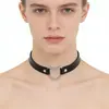 Gargantilha de Couro com Design de Nicho para Mulheres, Gargantilha Punk Harajuku Gótico Preta com Tachas