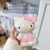 Porta lápices y organizador de brochas de maquillaje muy atractivo, Adorno de escritorio Kitty Mele, Caja de almacenamiento de papelería Sanrio