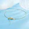Pulseira de Corrente Cruzada Sólida para Primavera e Verão, Empilhável, Usável, Moda Simples Popular, Acessório Diário de Nicho Versátil para Mulheres