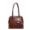 Bolsa de Hombro Grande de Tela Retro Europea y Americana para Mujer 2024 Otoño Nuevo Mate para Viajes Cotidianos Versátil