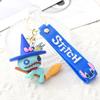 Nuevo Llavero de Stitch de Dibujos Animados Goma Suave Colgante para Llaves de Coche Bolso Stitch Pareja Pequeño Regalo Venta al por Mayor