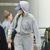 Estilo Americano Nueva Sudadera con Capucha Otoño e Invierno 2025 Pantalones Casuales Traje Holgado Color Sólido Mismo Estilo que Ouyang Nana