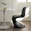 Cadeira de Jantar Italiana Preta Cadeira de Maquiagem Pantone Cadeira de Luxo Leve Banqueta de Maquiagem Cadeira de Mesa de Jantar de Designer