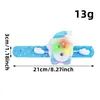 Oso Santa de Liquen Círculo de Palmadas Lindo Terciopelo Infantil Pulsera Luminosa Círculo de Palmadas Navideño Regalo