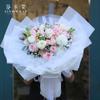 Ropa Floral, Faldas Abullonadas, Papel de Envoltura de Flores Impermeable Film de Gelatina, Papel de Envoltura de Flores con Borde Perlado, Empaque de Papel Mate al por Mayor