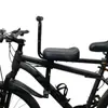 Asiento de bicicleta infantil plegable montado en la parte delantera, asiento de seguridad infantil para bicicletas de montaña, asiento delantero para bebé fijo de liberación rápida